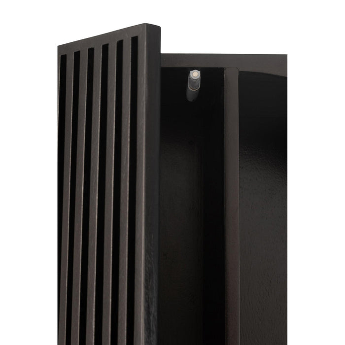 Vakkenkast Zwart ijzer 33x90 cm-Vakkenkasten-J-Line