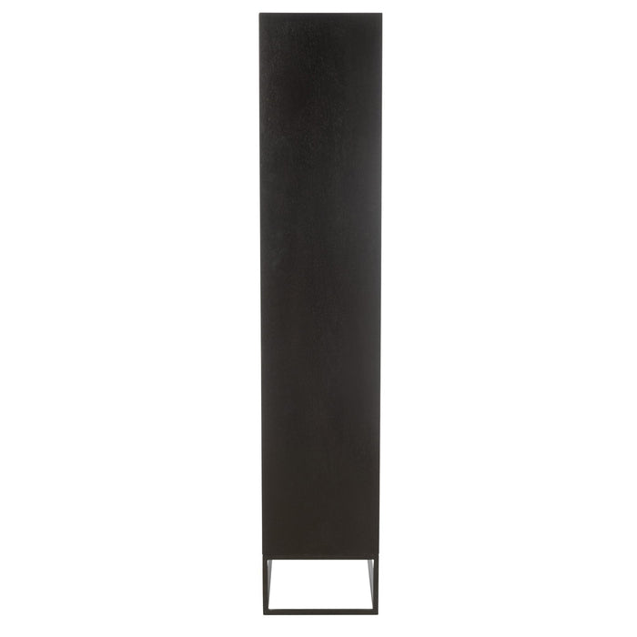 Vakkenkast Zwart ijzer 33x90 cm-Vakkenkasten-J-Line