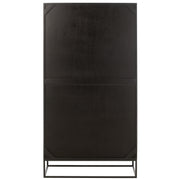 Vakkenkast Zwart ijzer 33x90 cm-Vakkenkasten-J-Line