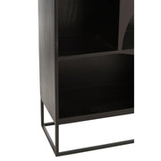 Vakkenkast Zwart ijzer 33x90 cm-Vakkenkasten-J-Line