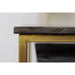 Vierkante salontafel Finnley - 70x70 cm - black wash/antique gold - set van 2-Salontafels-HSM Collection