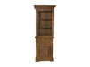 Vitrinekast 2 Deur 3 La-72x46x193-Naturel-Teak/Glas-Vitrinekasten-HSM Collection