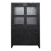 Vitrinekast Boaz Zwart 115 cm 115x45x180 cm-Vitrinekasten-Starfurn
