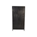 Vitrinekast Brooklyn - 90x40x180 - Grijs - Metaal/glas-Vitrinekasten-HSM Collection