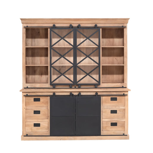 Vitrinekast Fresno XXL 200 cm 200x45x220 cm-Vitrinekasten-Starfurn