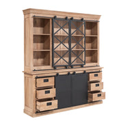Vitrinekast Fresno XXL 200 cm 200x45x220 cm-Vitrinekasten-Starfurn