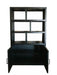Vitrinekast Jaxx Mangohout Zwart 120x45x200 cm-Vitrinekasten-Livingfurn