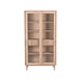 Vitrinekast Jule Naturel Eiken - 100x49x180 cm-Vitrinekasten-LABEL51