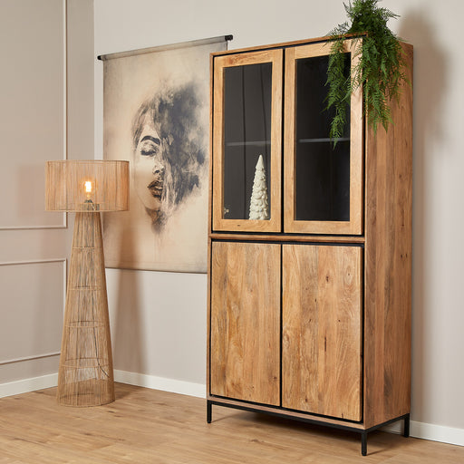 Vitrinekast RichWood | 100 cm-Vitrinekasten-Starfurn