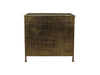 Vitrinekastje Fletcher - 93x42x90 - Antique Gold - Metaal/glas-Vitrinekasten-HSM Collection