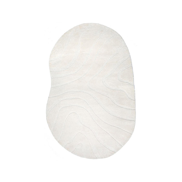 Vloerkleden Goa - Ivoor - Polyester - 200x300 cm - Organisch-Rechthoekige vloerkleden-LABEL51
