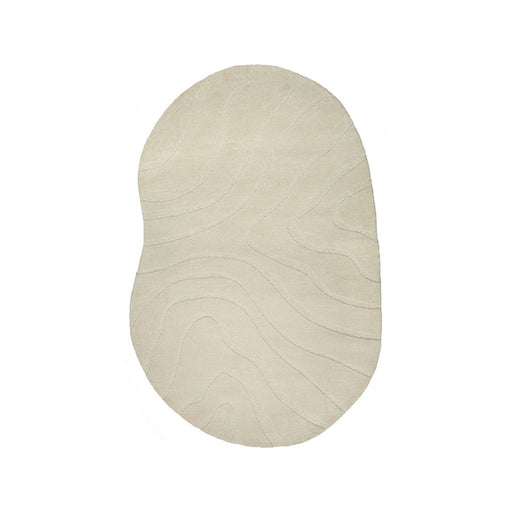 Vloerkleden Goa - Zand - Polyester - 200x300 cm - Organisch-Rechthoekige vloerkleden-LABEL51