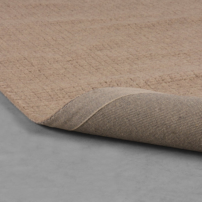 Vloerkleden Wolly - Taupe - Wol - 160x230 cm-Rechthoekige vloerkleden-LABEL51