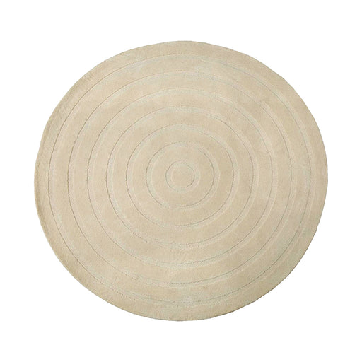 Vloerkleed 150x150 Agra Zand Polyester-Rechthoekige vloerkleden-LABEL51