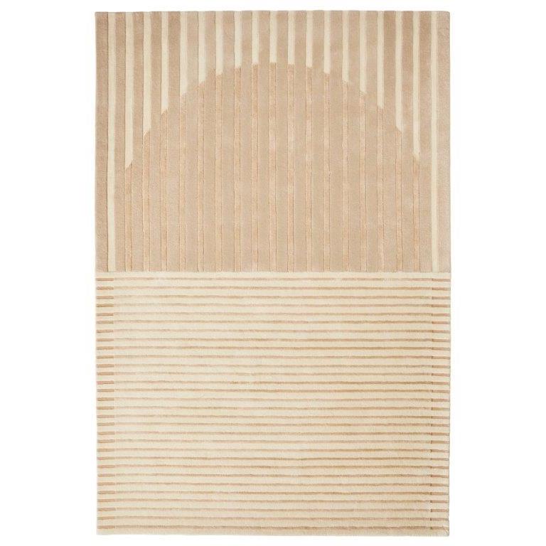 Vloerkleed 170x230 cm Fano White Beige Wol-Rechthoekige vloerkleden-Brinker Carpets