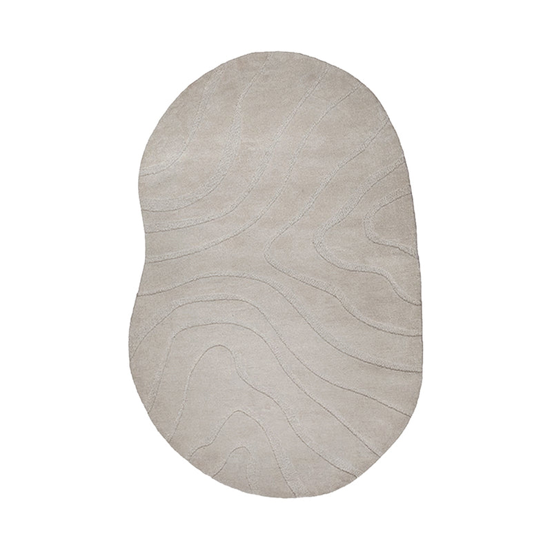 Vloerkleed 200x300 Goa Polyester Taupe-Rechthoekige vloerkleden-LABEL51