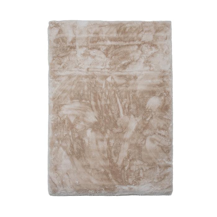 Vloerkleed 290x200 Indy Polyester Beige-Rechthoekige vloerkleden-LABEL51