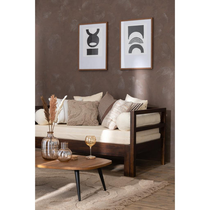 Vloerkleed Beige Katoen Franjes 160x230 cm-Rechthoekige vloerkleden-J-Line