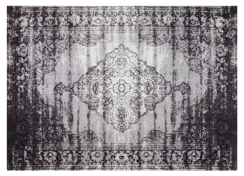 Vloerkleed Brix Vloerkleed Katoen Zwart 240x170 cm-Rechthoekige vloerkleden-Livingfurn