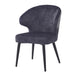 Vloerkleed Donna Anthracite Velvet Antraciet 61x57 cm-Rechthoekige vloerkleden-Livingfurn