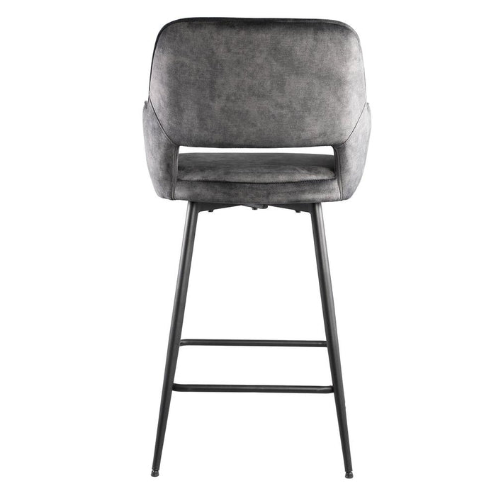 Vloerkleed Fal Polyester Donkergrijs 54x60 cm-Rechthoekige vloerkleden-PTMD