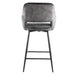 Vloerkleed Fal Polyester Donkergrijs 54x60 cm-Rechthoekige vloerkleden-PTMD
