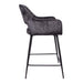 Vloerkleed Fal Polyester Donkergrijs 54x60 cm-Rechthoekige vloerkleden-PTMD