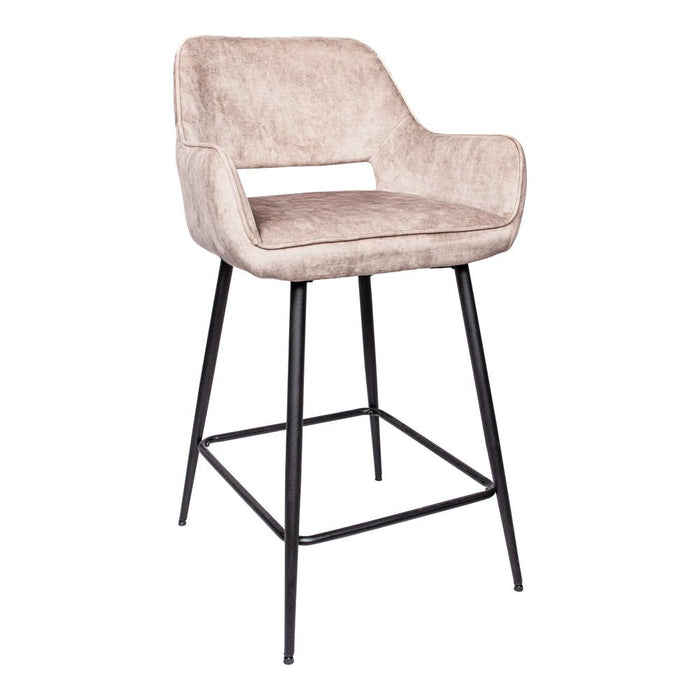 Vloerkleed Fal Polyester Zwart 54x60 cm 702536-Rechthoekige vloerkleden-PTMD