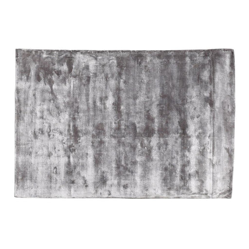 Vloerkleed Flavia Grijs Viscose Handwoven Tapijt S-Rechthoekige vloerkleden-PTMD