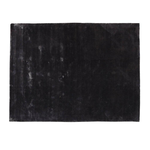 Vloerkleed Flavia Zwart Viscose Handwoven Tapijt XL-Rechthoekige vloerkleden-PTMD