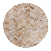 Vloerkleed Joanne Haarweefsel Beige 200x200 cm-Rechthoekige vloerkleden-PTMD