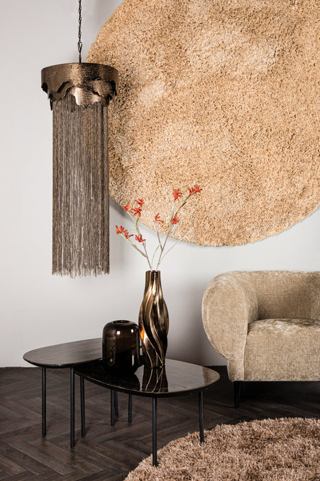 Vloerkleed Jups Beige 160x160 cm 716036