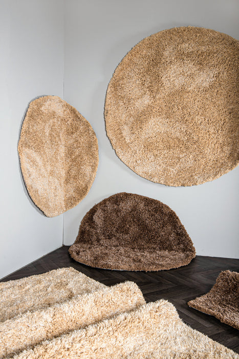Vloerkleed Jups Beige 160x160 cm 716036