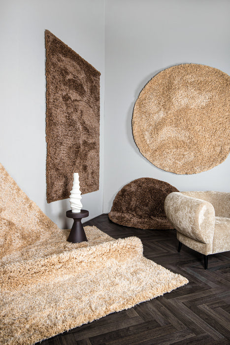 Vloerkleed Jups Beige 160x160 cm 716036