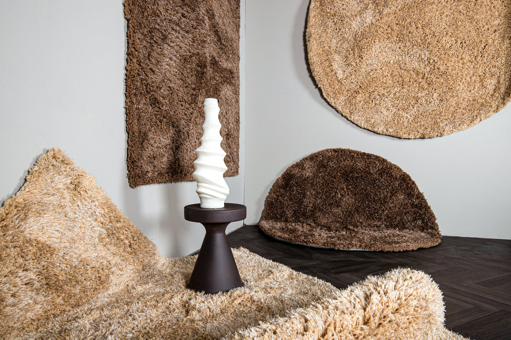 Vloerkleed Jups Beige 160x160 cm 716036