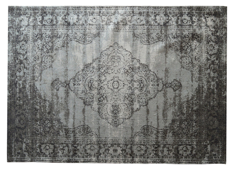 Vloerkleed Kelly Dove Katoen Grijs 290x200 cm-Rechthoekige vloerkleden-Livingfurn