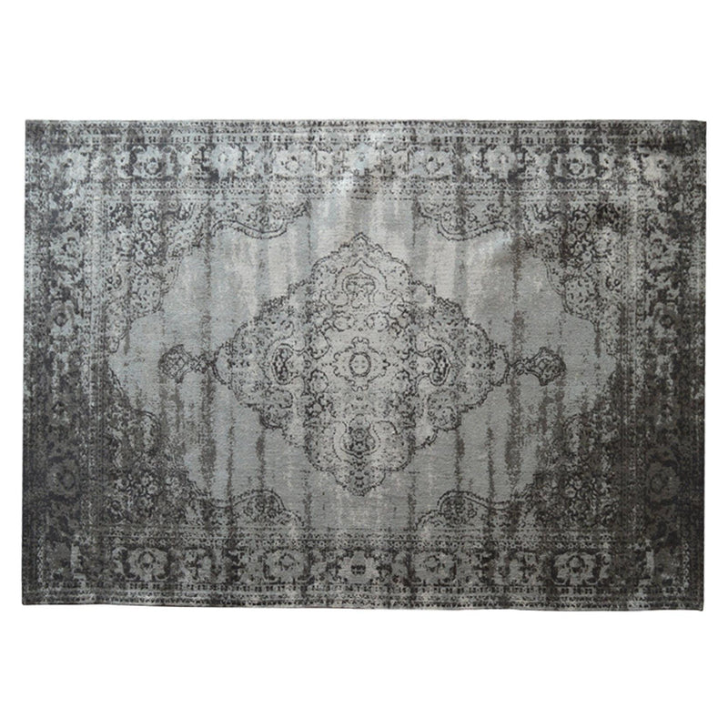 Vloerkleed Kelly Dove Katoen Grijs 290x200 cm-Rechthoekige vloerkleden-Livingfurn