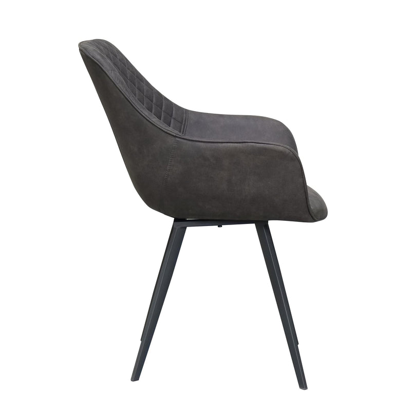 Vloerkleed Luca Antraciet Grijs 65x59 cm-Rechthoekige vloerkleden-Livingfurn