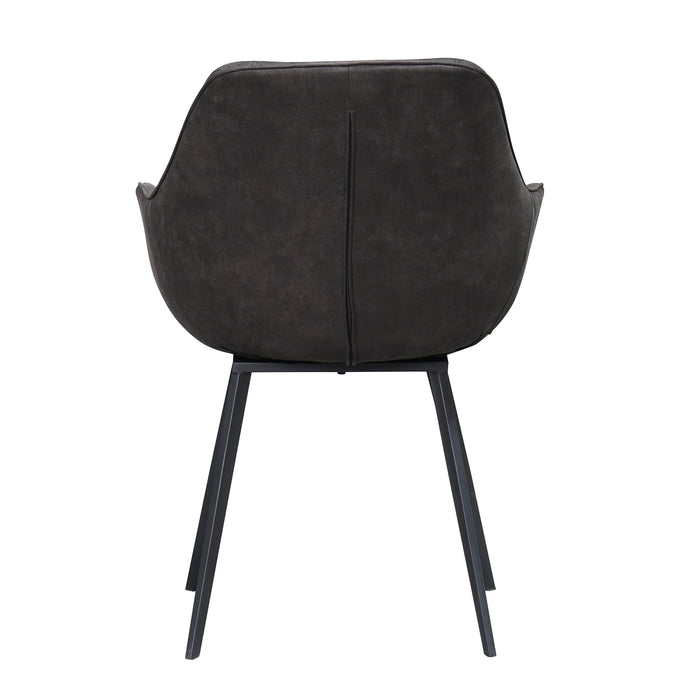 Vloerkleed Luca Antraciet Grijs 65x59 cm-Rechthoekige vloerkleden-Livingfurn