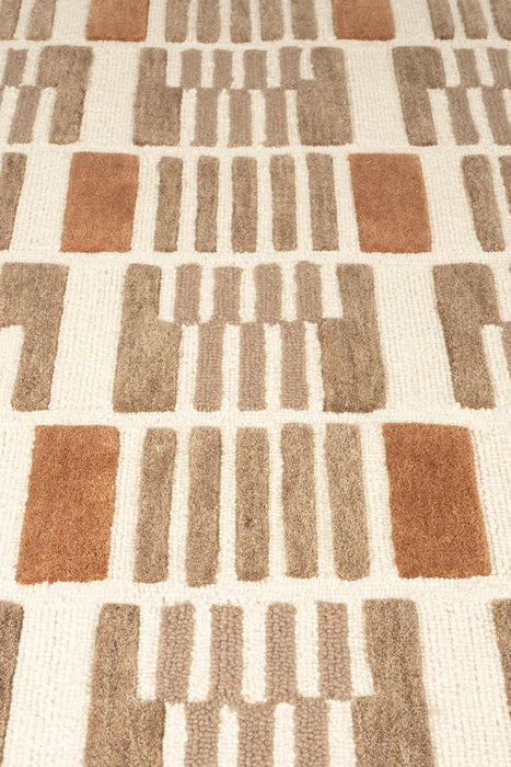 Vloerkleed Mundra Wol Beige 160x230 cm-Rechthoekige vloerkleden-Creating Home