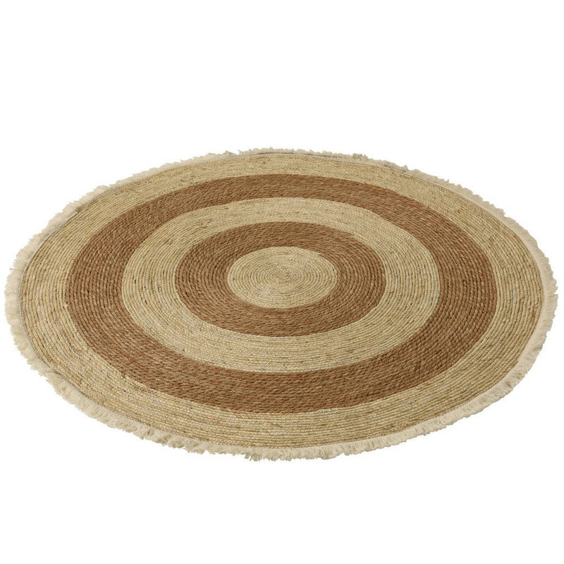 Vloerkleed Naturel Katoen 120 cm 120x120x1 cm-Rechthoekige vloerkleden-J-Line