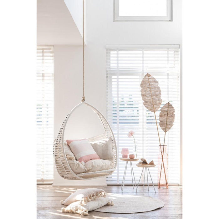 Vloerkleed Naturel Polyester S 120 cm 120x120x1 cm-Rechthoekige vloerkleden-J-Line