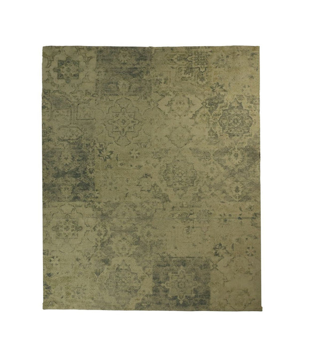 Vloerkleed Patchwork - 160x230 - Beige/geel/groen/blauw - Polyester-Rechthoekige vloerkleden-HSM Collection