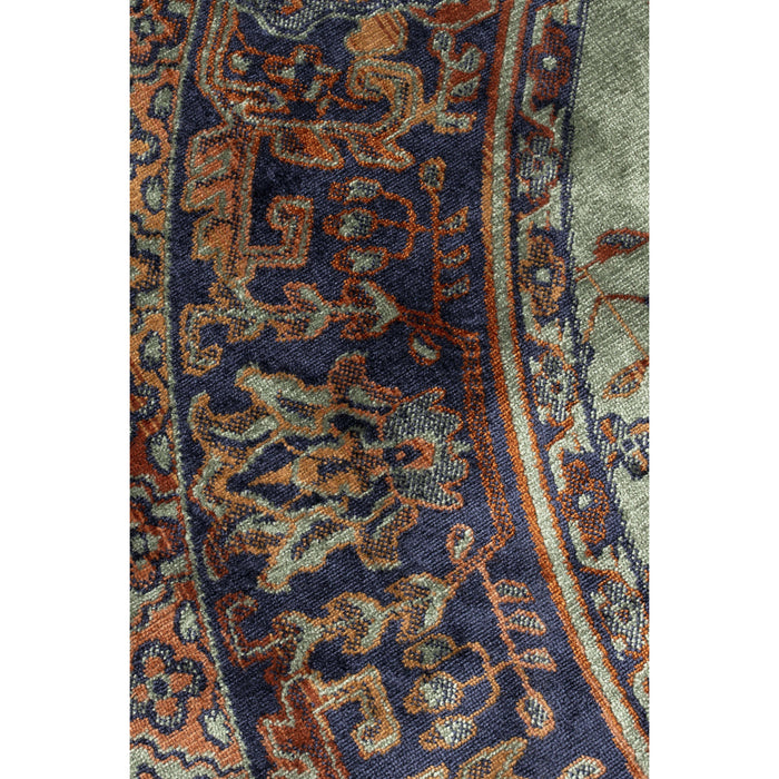 Vloerkleed Raz '160 Viscose Groen Ø160x0.26 cm-Rechthoekige vloerkleden-Creating Home