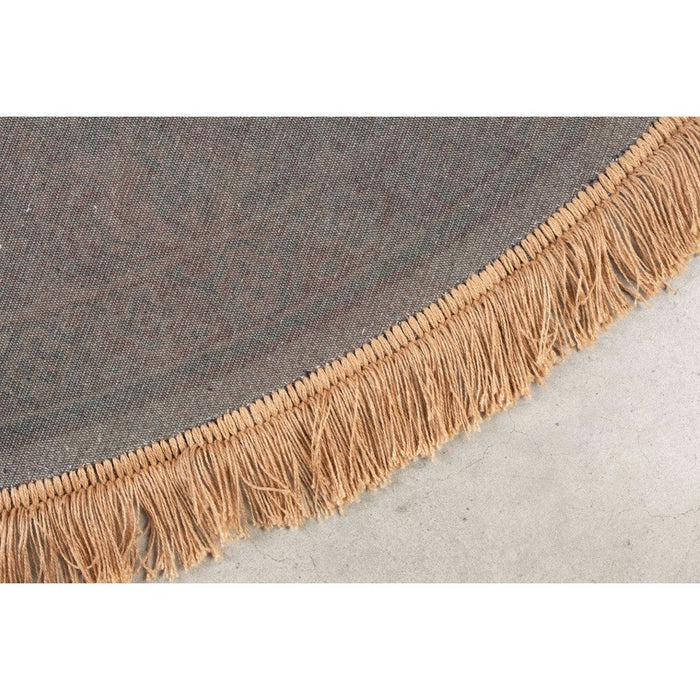 Vloerkleed Raz '200 Viscose Groen Ø200x0.26 cm-Ronde vloerkleden-Creating Home