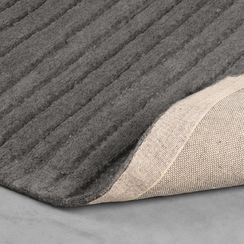 Vloerkleed Vloerkleden Luxy Antraciet Wol 160x230 cm-Rechthoekige vloerkleden-LABEL51