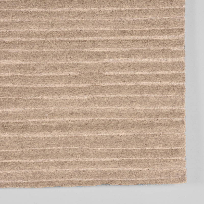 Vloerkleed Vloerkleden Luxy Taupe Wol 160x230 cm-Rechthoekige vloerkleden-LABEL51