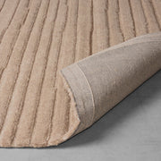 Vloerkleed Vloerkleden Luxy Taupe Wol 160x230 cm-Rechthoekige vloerkleden-LABEL51