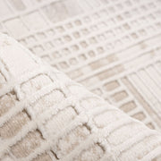 Vloerkleed Vloerkleden Manila Beige Polyester 200x290 cm-Rechthoekige vloerkleden-LABEL51