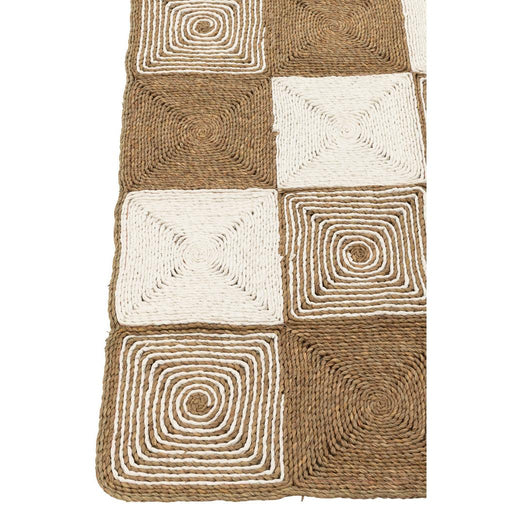 Vloerkleed Wit Kunststof 122x153 cm-Rechthoekige vloerkleden-J-Line